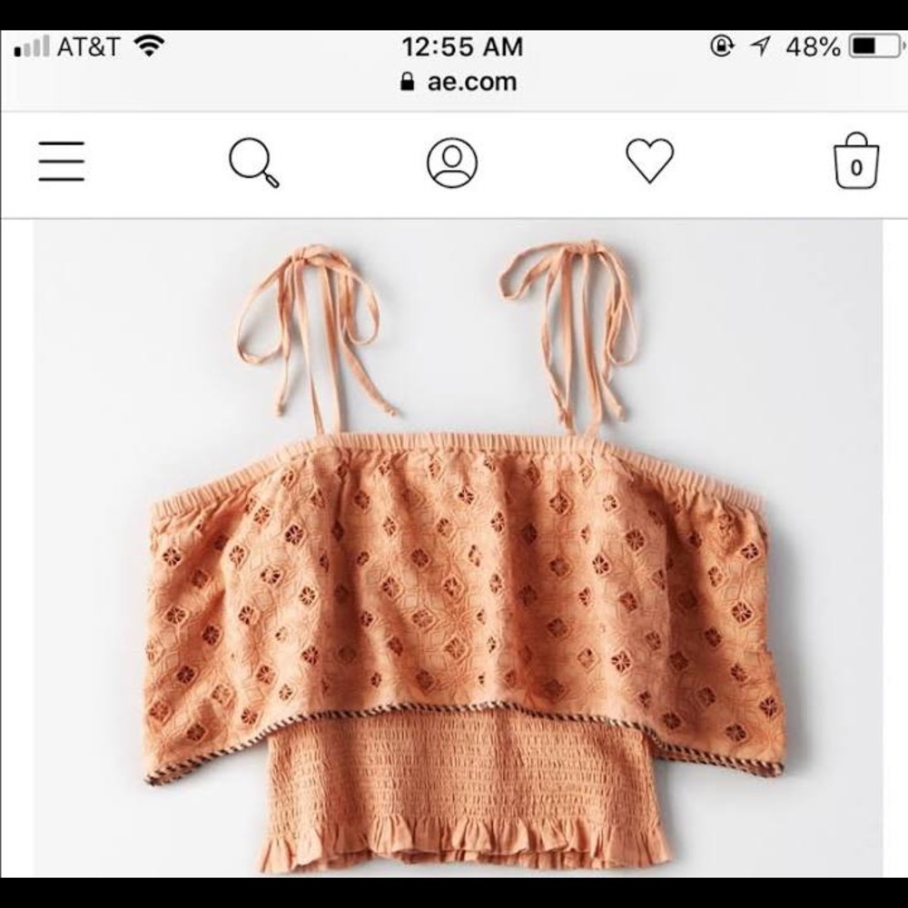 American Eagle off the shoulder top